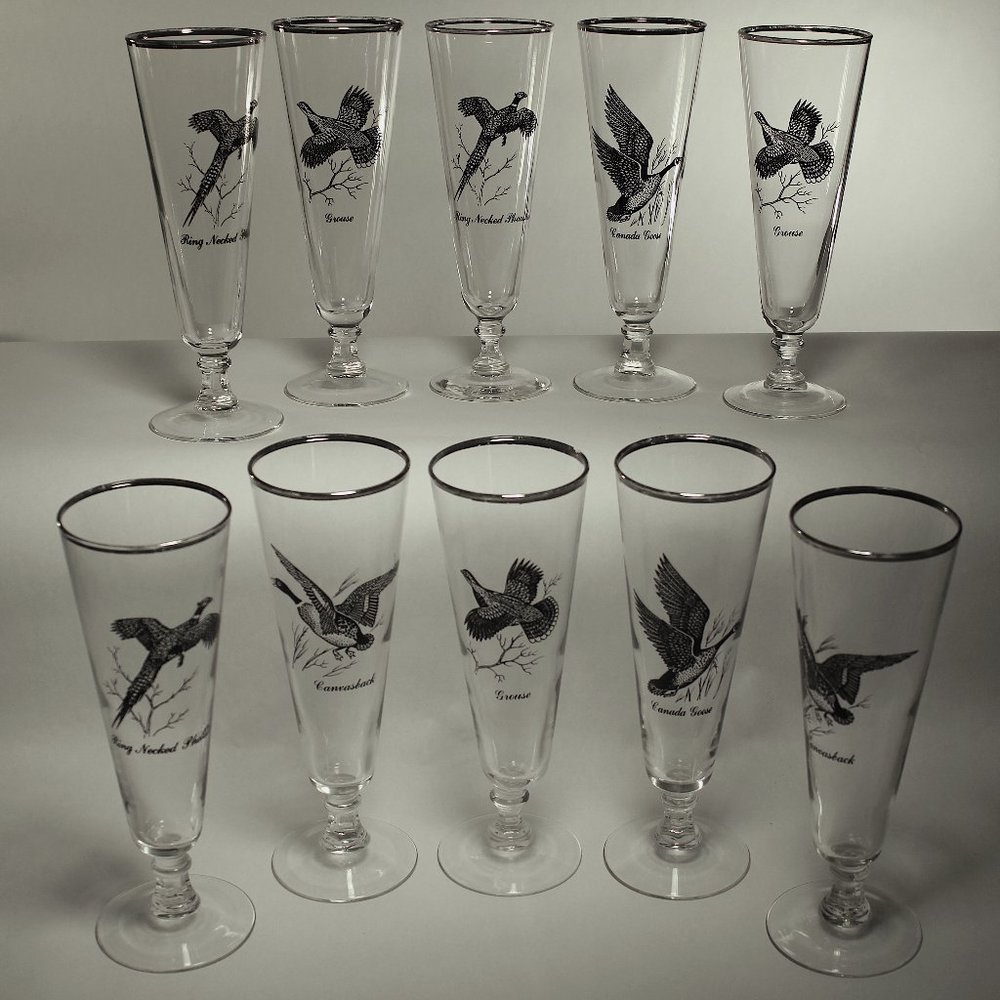 Sportsmen Crystal Champagne Flutes